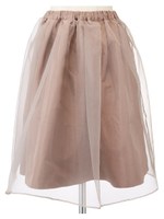 オーガンジーリバーシブルスカート/オフホワイト