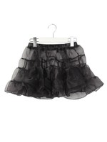 オーガンティアードスカート/ブラック