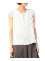 オパールフラワーカットソー/ホワイト(001)