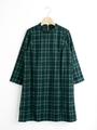 チェックハイネックワンピース/柄Ａ