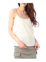 ビーズストラップキャミソール/レモンイエロー(031)