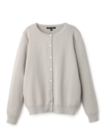 ベーシッククルーネックカーディガン/ワインレッド(063)