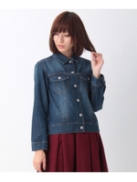 ボーイフレンドデニムジャケット/サックス(090)