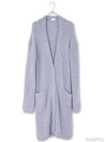 畦ロングカーデ/TOPグレー