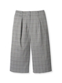 先染チェックストレッチパンツ/グレー(212)