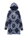 BANDANA SWEAT HOODIE DRESS/ネイビー