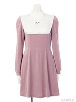 MY GIRL VELOUR ONE-PIECE/BLACK