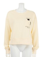 Rydia cafeポケ裏毛トップス/アイボリー