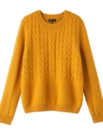 [L]ミドルゲージパネル切り替えプルオーバー/イエロー系(033)