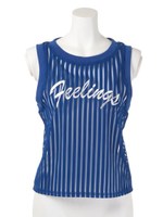 【ANAP】刺繍入シースルーストライプタンク/BL