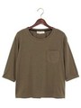 ★JC C/LCL 1ポケット　7分袖　 Tシャツ　/　ロンT/MD.BROWN