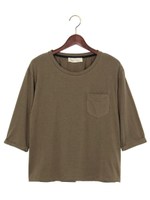 ★JC C/LCL 1ポケット　7分袖　 Tシャツ　/　ロンT/MD.BROWN