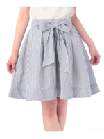 サッカーストライプスカート/ネイビー(393)