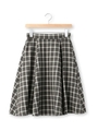 チェック柄サーキュラースカート/ネイビー(293)