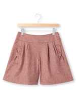 リボンツィードショートパンツ/ライトベージュ(051)