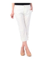 裾リボンクロップドパンツ/ネイビー(093)