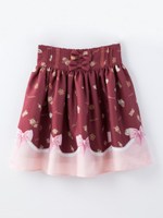 《LIZ LISA×魔法少女まどか☆マギカ》クッキーリボン柄パネルスカート/ボルドー