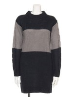 【anap mimpi】配色タートルワンピース/BEG