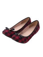 グログランリボンバレエシューズ/レッド系(262)