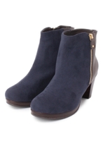 サイドジップショートブーツ/ライトブルー(991)