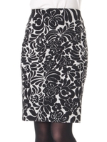 ジャガードスカート/ブラック