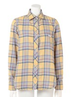 チェックネルシャツ/YE