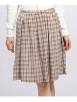 パウダリーチェックスカート/ダークグリーン(223)