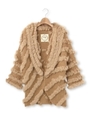 ラビットファーニットカーディガン/キャメル(041)
