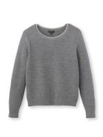 ラメネッククルーニット/ブラック(019)