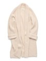 ロングニットコート/WHT