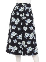 花柄プリントセットアップガウチョパンツ/ピンク