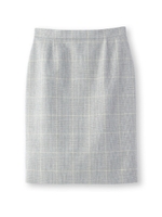 [S]グレンチェック柄タイトスカート/ネイビー(293)