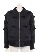 ribbon blouson/black