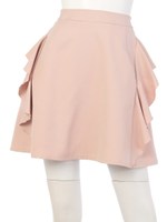 サイドラッフルスカート/ベージュ