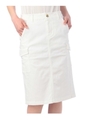 ストレッチ入りカーゴスカート/ホワイト(002)