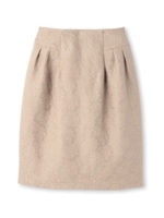 ボタニカルジャカードスカート/ブラウン(442)