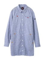 STARS CHAMBRAY SHIRT DRESS/ライトインディゴ