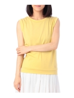 クルーネックフレンチカットソー/イエロー(032)