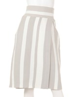 ストライプラップニットSK/L/GRY