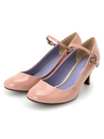 ストラップラウンドパンプス/ブルー系(091)