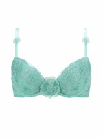 リアンセンチュール　キラキラレース　ブラジャー　079/ホワイト