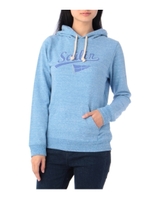 ロゴプリント入りスラブ裏毛パーカ/アイボリー(004)