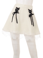 NF レースアップウールS/K/ホワイト