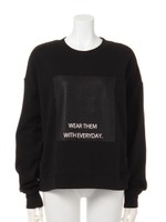 PATCH LOGOトレーナー/ブラック