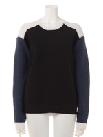 UNEVEN MIX KNIT/カーキ