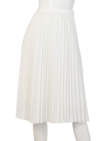 ジョーゼットプリーツＳＫ/ホワイト