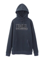 PILE LOGO SWEAT BIG HOODIE/ネイビー