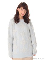 【dazzlin】もこもこジャカードチュニック/カーキ