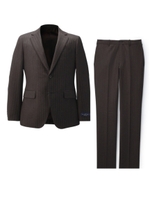 カラーストライプゼニアスーツ/ダークブラウン(343)