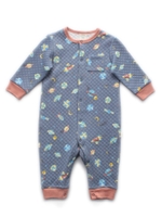 キルティングロケットbabyロンパース/NVY